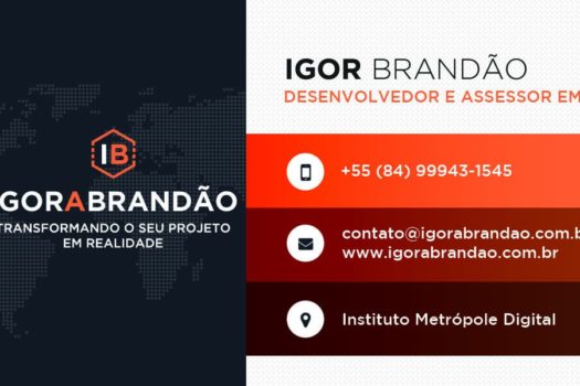 Igor Brandão - Cartão de visitas frente